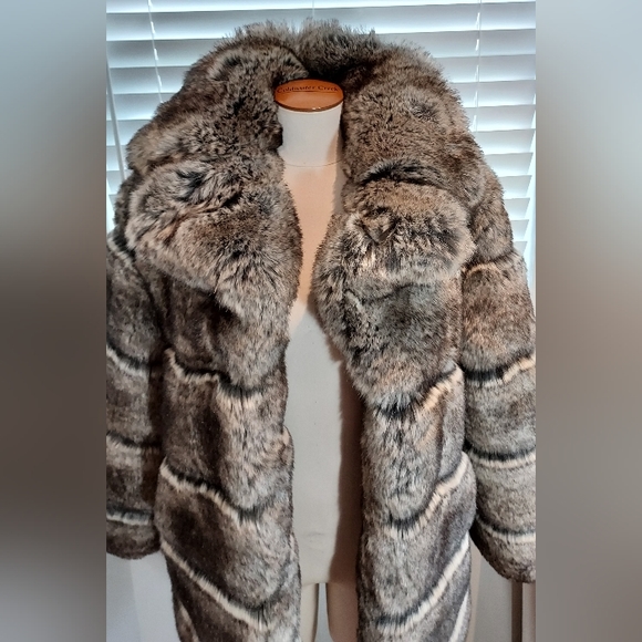 Black Label Faux Fur Long Sleeve Heavy Winter Jacket NWOT - Picture 10 of 10